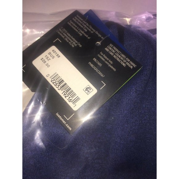 Isotoner Women's Signature Heathered Blue Hat - Picture 4 of 4